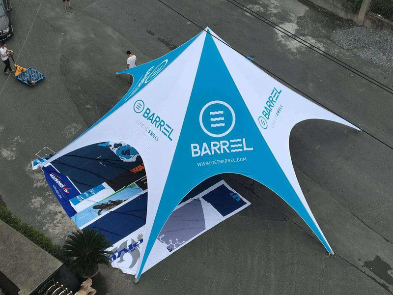 Custom Print Advertising 12X19M Giant Gazebo Tent, Star Canopy Spider Tent for Outdoor Big Event or Festival