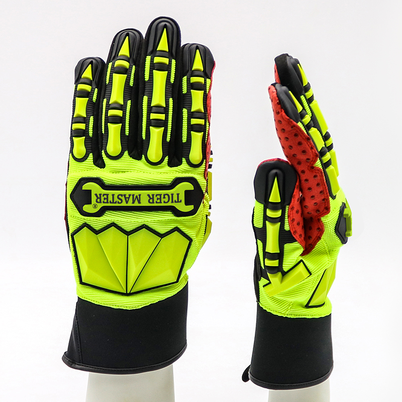TPR Impact Resistant Oil & Gas Industry Mechanic Gloves