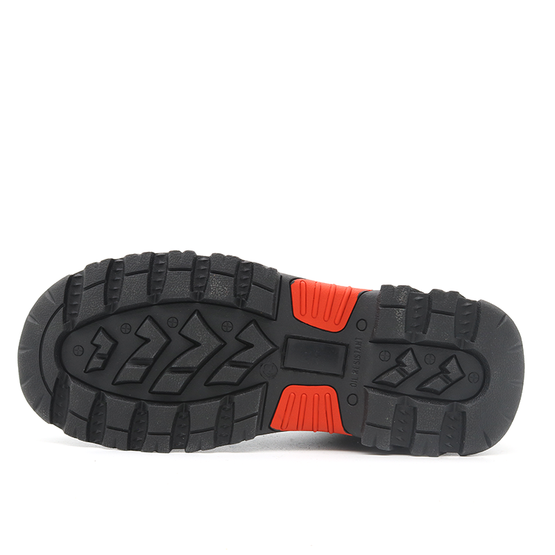 Heat Resistance Rubber Sole Oil Field No Laces Safety Shoes with Zippers