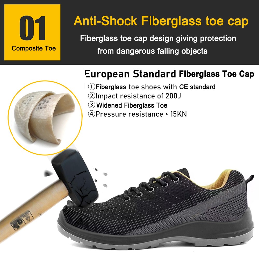 Non-slip Anti-smashing Work Safety Shoes with CE Certificate 