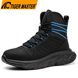 High Ankle Steel Toe Anti Puncture Sport Safety Shoes Breathable 