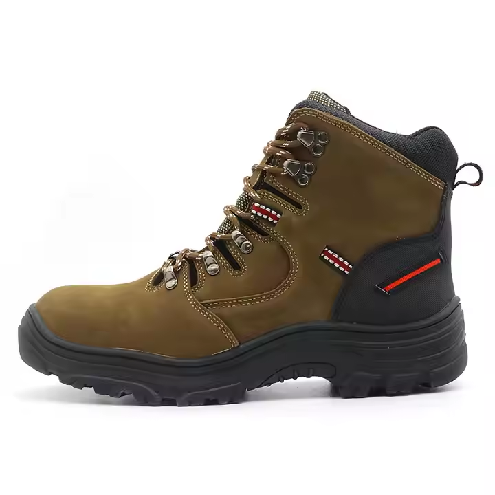 Genuine Leather Oil Industry Safety Boots with Steel Toe