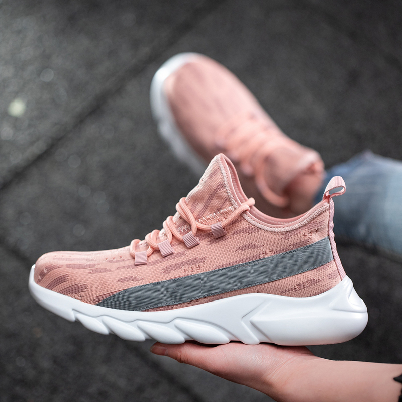 Steel Toe Anti Puncture Pink Safety Shoes for Women