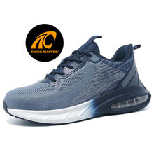 Air Cushioned Sport Style Steel Toe Shoes Safety For Men