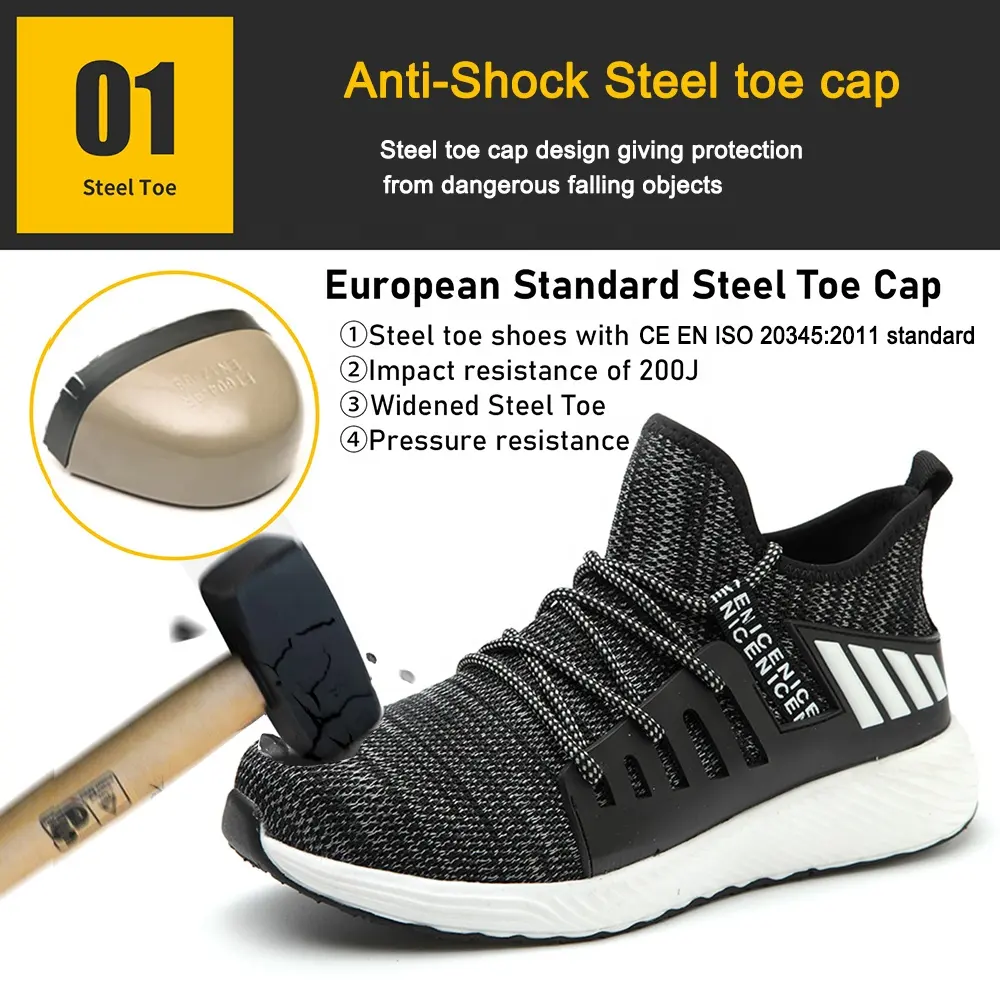 Steel Toe Anti Puncture Safety Shoes Sneaker