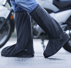 Knee High Waterproof Motorcycle PVC Rain Shoes Cover Unisex