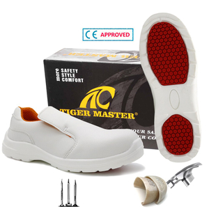 2024 New White Anti-skid Fiberglass Toe Kitchen Safety Shoes For Chef