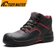 Steel Toe Prevent Puncture Safety Boots Rubber Sole