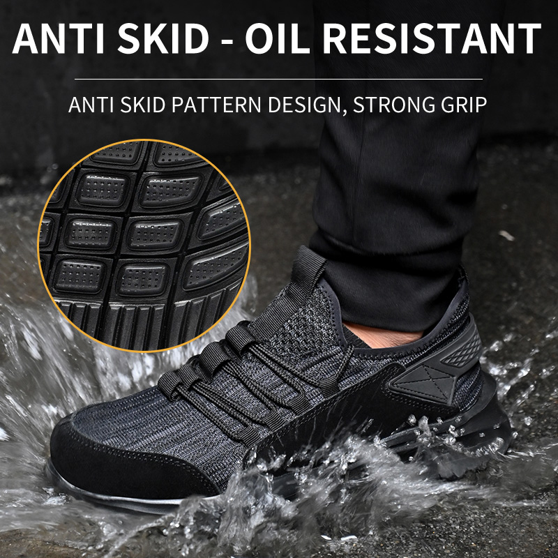 Warehouse Comfort Sport Safety Shoes With Steel Toe