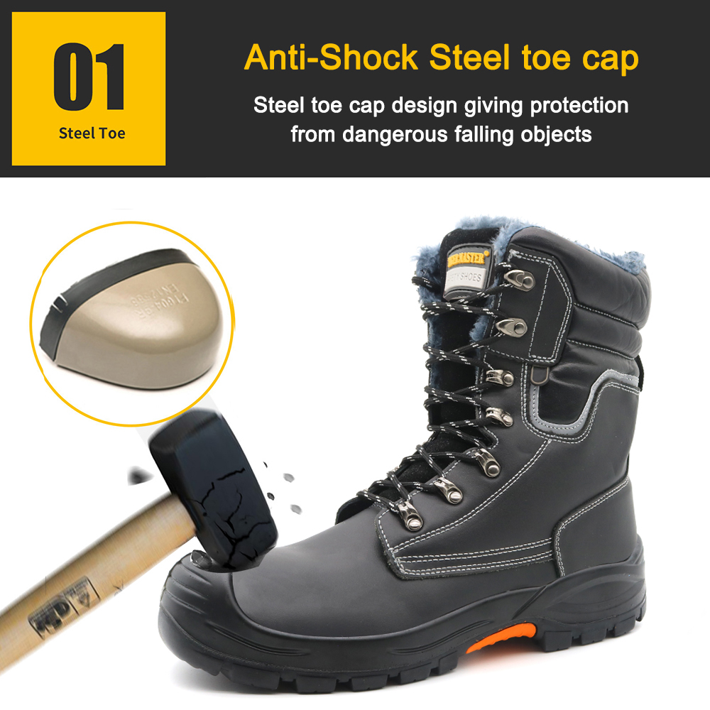 Cold Resistance Steel Toe Safety Boots Winter