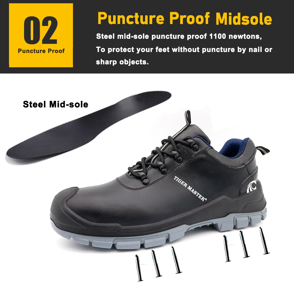 2024 New Anti Puncture Construction Work Shoes with Steel Toe