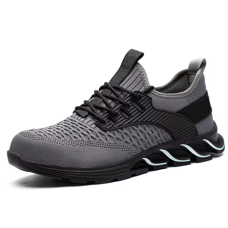 Grey Anti-slip EU Steel Toe Sport Safety Shoes for Warehouse