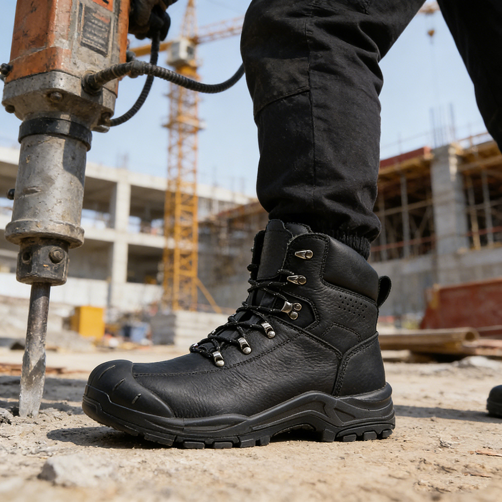 Full Grain Leather Premium Safety Shoes Steel Toe