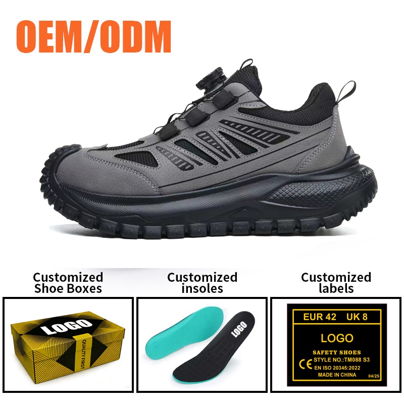 Twist Lock Fashion Sports Safety Shoes with Steel Toe