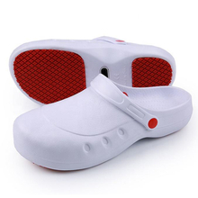White Anti-slip Waterproof EVA Kitchen Chef Safety Shoes with Steel Toe