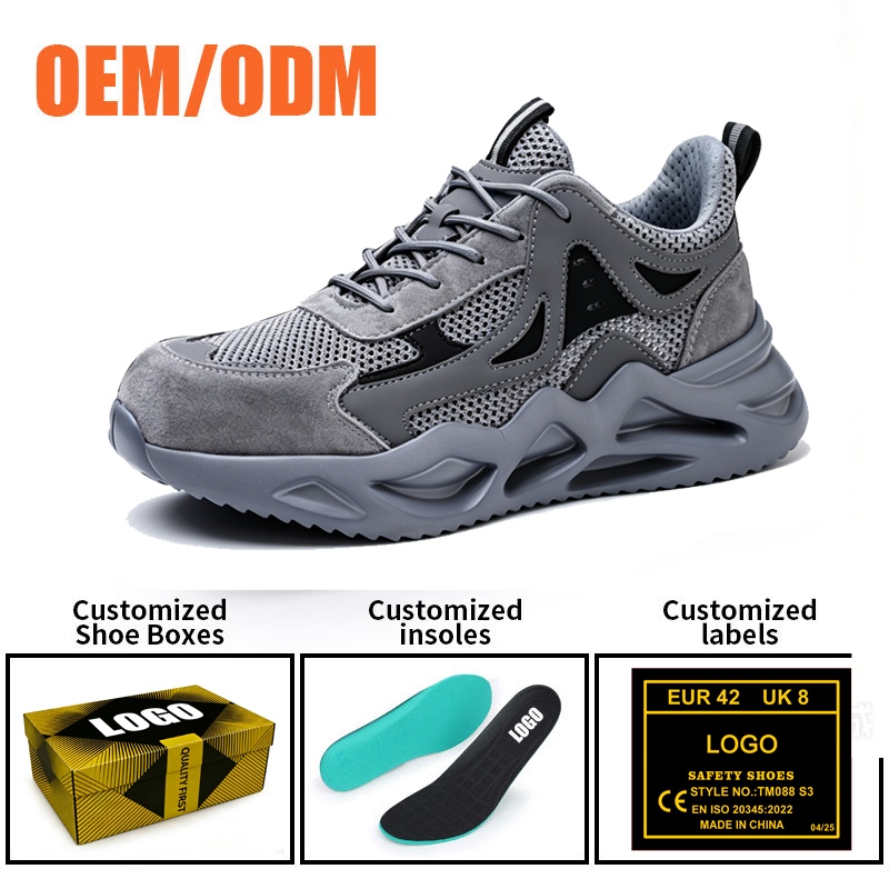 Steel Toe Fashion Sports Safety Shoes Lightweight