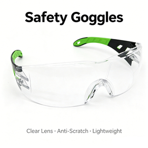 Anti-fog Scratch Resistant Clear Lens Safety Goggles for Lab Construction 