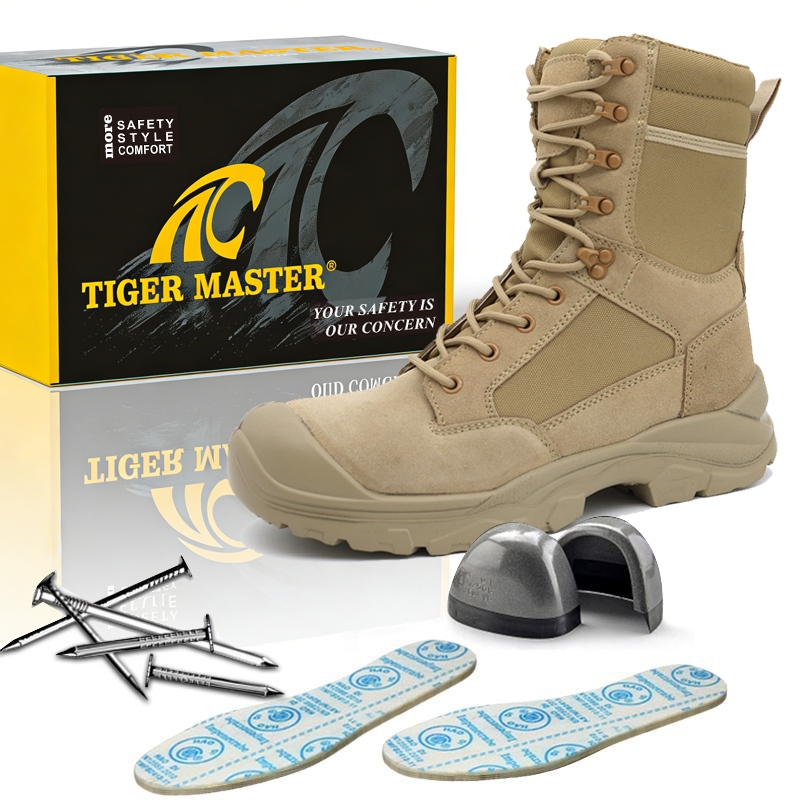 Non-slip Outdoor Tactical Desert Safety Boots with Steel Toe