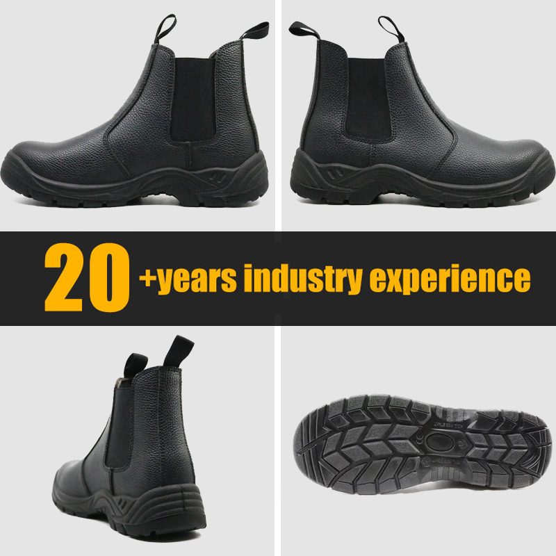Steel Toe Construction Safety Footwear No Laces