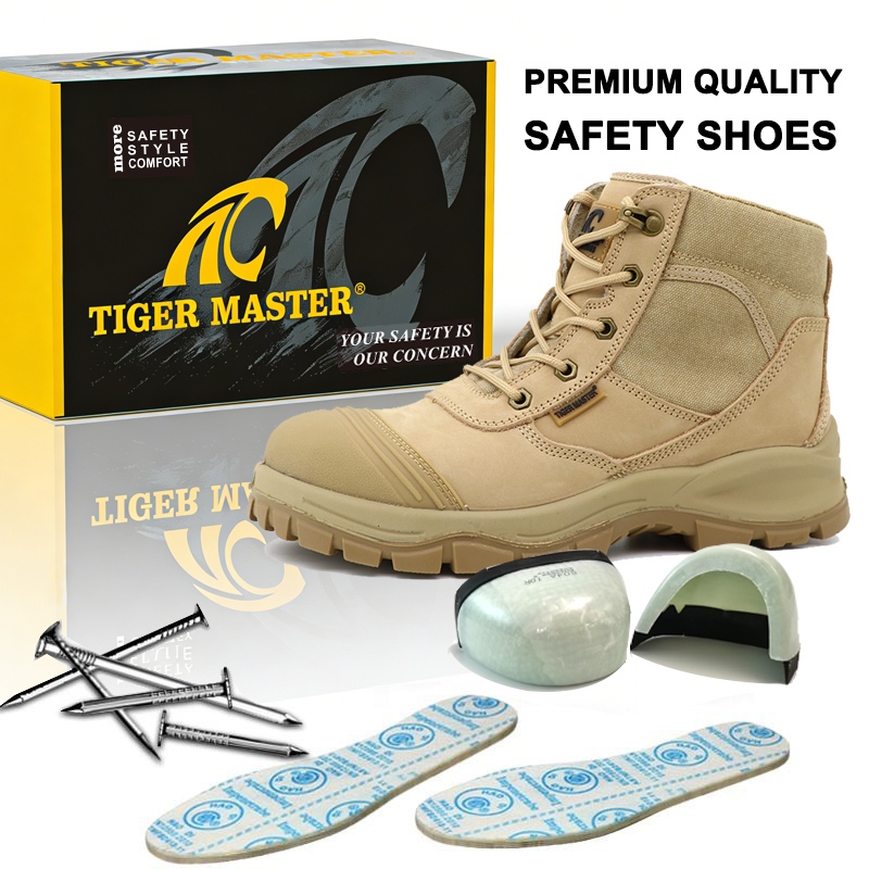 Anti-slip Fiberglass Toe Outdoor Hiking Safety Boots