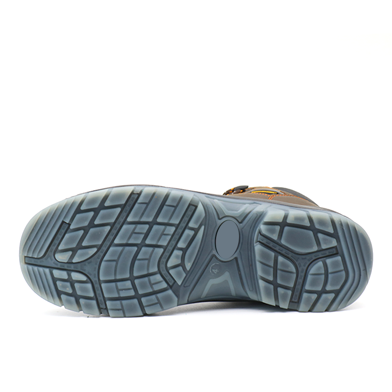 TPU Sole Leather Oil Industry Work Boots with Steel Toe