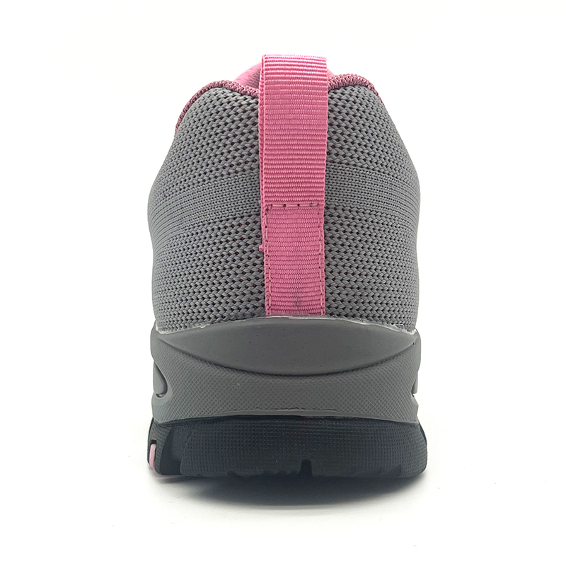 Steel Toe Kevlar Midsole Pink Safety Shoes for Women