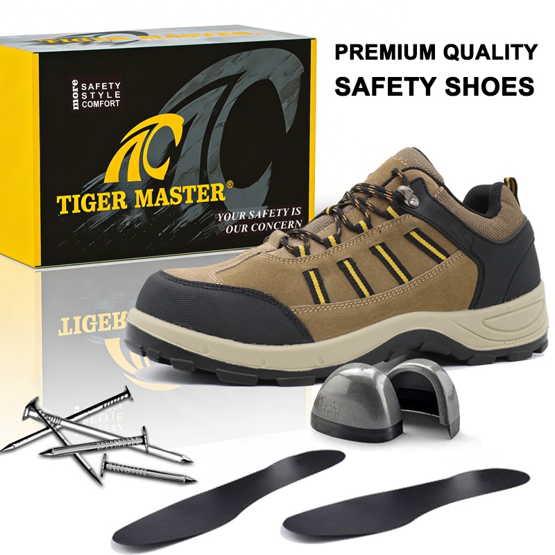 Steel Toe Suede Warehousing Safety Shoes for Men