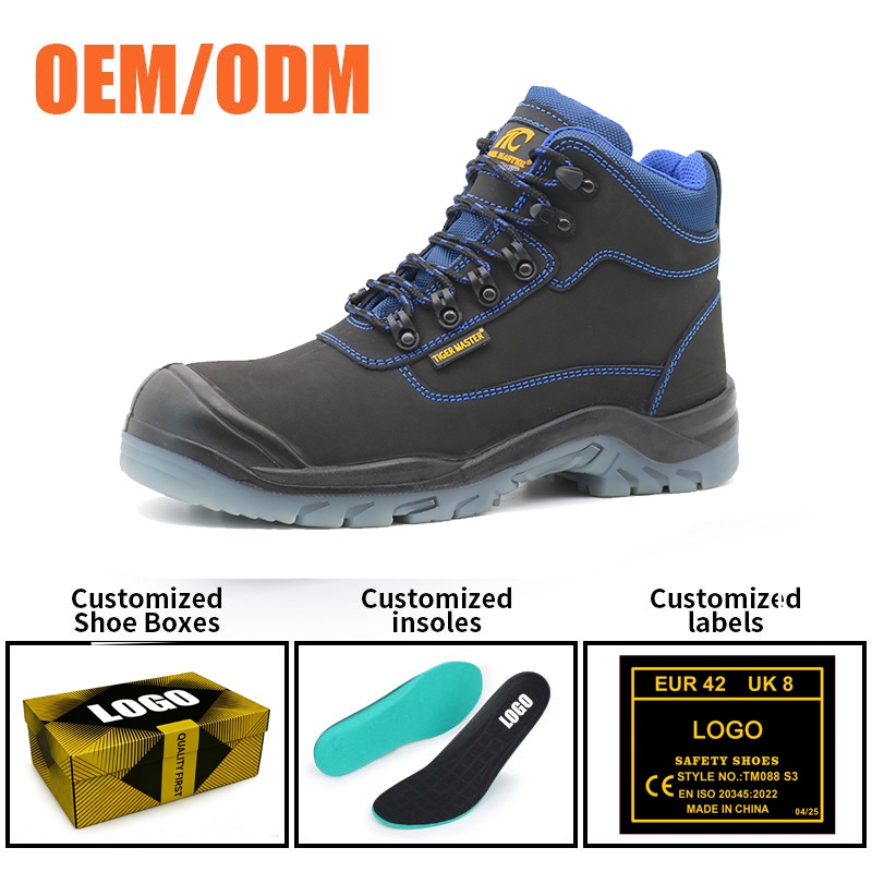 Oil Proof TPU Sole Steel Toe Leather Work Boots