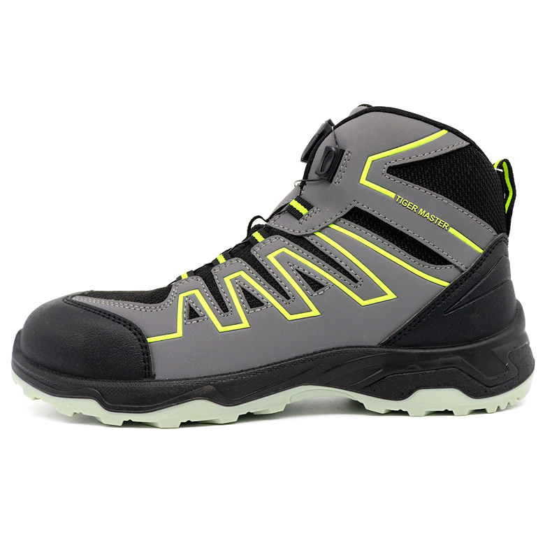 Twist Lock Steel Toe Anti Puncture Workshop Safety Boots Men