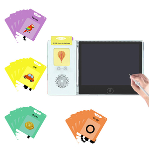 Digital Teaching Resource Writing Board Handwriting Magic Pad Talking Flash Cards LCD Writing Tablet with Card Reader