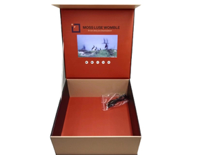 Luxury Jewelry Box Display Brochure Drawer Set Screen Lcd Video Gift Box Video Box