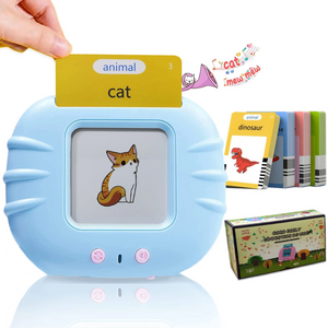 New Trend Hot Selling Preschool Words Animals Electronic Audible Flash Cards Machine Learning Toys Phonics Talking Flash Cards