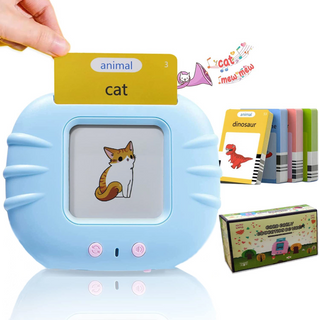 New Trend Hot Selling Preschool Words Animals Electronic Audible Flash Cards Machine Learning Toys Phonics Talking Flash Cards