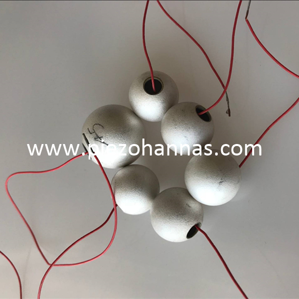 Esferas de cerámica PZT5A Pzt personalizadas para acústica subacuática