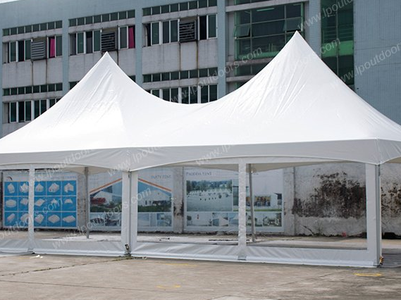 Tienda de campaña de alto pico con marco de aluminio de 6x12 m para eventos al aire libre