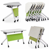 Wholesale Movable Training Room Wood Desk University School Double Student Study Table and Chair Set