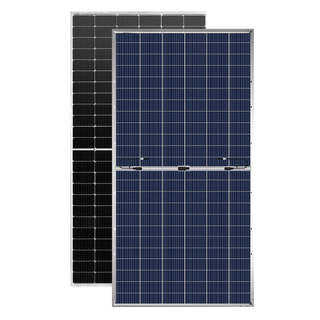 24V-48V PANELES SOLAR DE VARRO DOBLE MONOCRISTALINO Módulo de montaje fotovoltaico solar para la estación de energía Caravan 550W