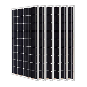 لوحة الطاقة الشمسية الكهروضوئية 100W في الهواء الطلق لوحة شارع شارع شمسي أحادي البلورة السيليكون