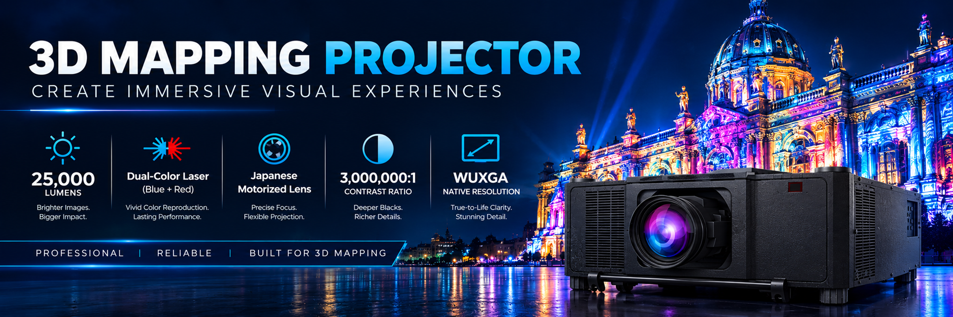 large venue mapping projection