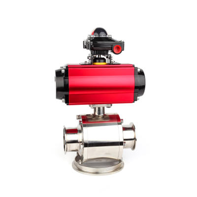 Высококачественные санитарные безудерживающие пневматические шаровые краны с полным портом