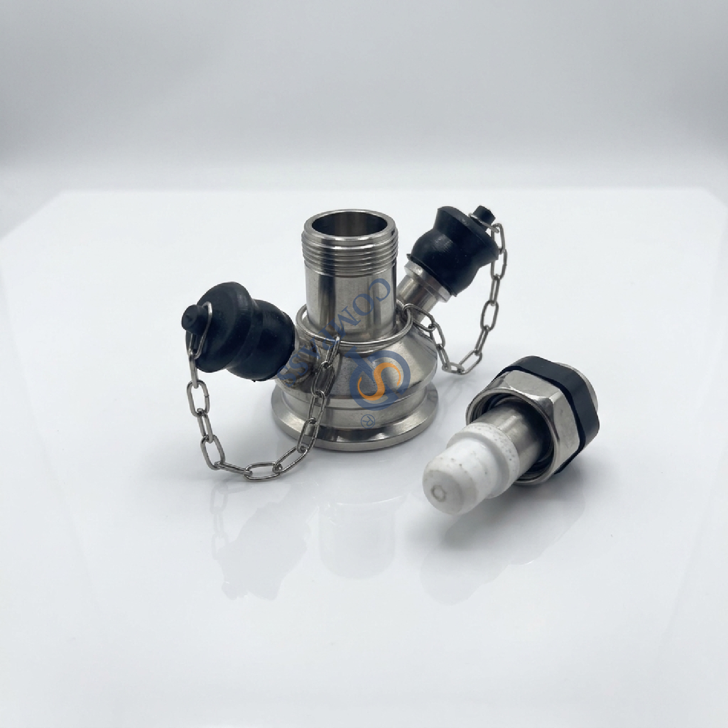 SS316L DN10 TC25.2MM Микробиологический зажимной клапан для отбора проб с силиконовой прокладкой