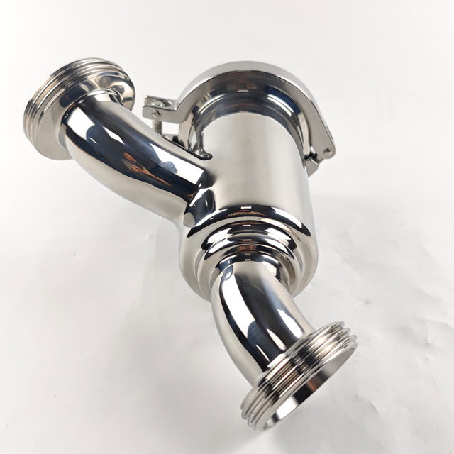 DN40-1MM продовольственного класса сантехническая нержавеющая среда 304/SS316L Санитарная нить не удерживая фильтры типа колена 