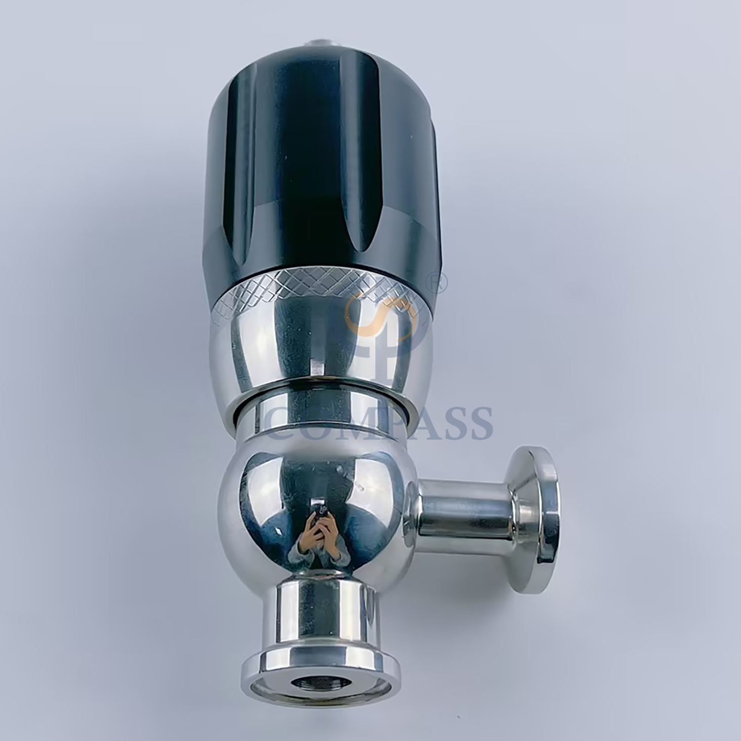 Самый продаваемый мини-стерильный предохранительный клапан из санитарной нержавеющей стали AISI316L SMS с ручным зажимом 1/2 дюйма для нефтегазовой промышленности