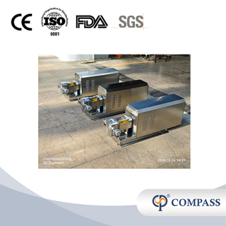 Санитарный кулачковый насос SS316L с двигателем с фиксированным передаточным числом 