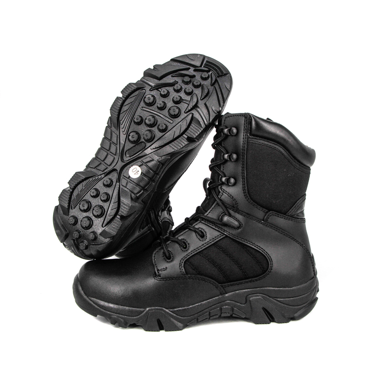 Botas tácticas militares de policía de motocicleta coreana de alto brillo 4261 