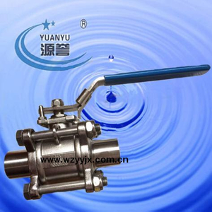 Sanitary 3PCS Non Retention Ball Valve