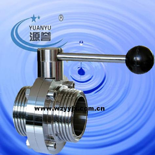 3A Sanitary Thread Butterfly Valve