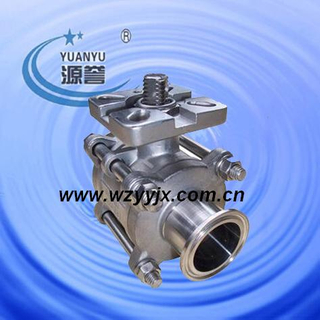 Sanitary Ball Valve With ISO Mount Plate