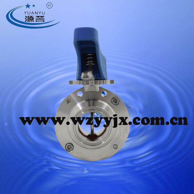 Triclamp Butterfly Valve Center Suck Bolt Type