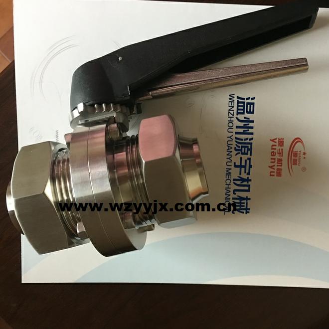 RJT Union Sanitary Butterfly Valve